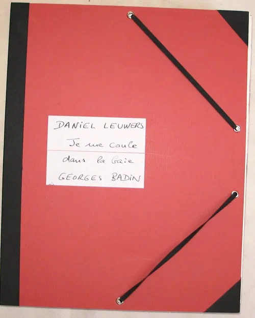 Je me coule dans la baie — Daniel Leuwers, couverture
