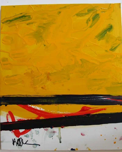 Georges Badin — Canvas-Mounted Card, 55 × 46 cm - juillet 2009