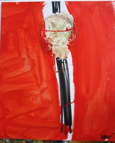 Georges Badin — Canvas-Mounted Card, 65 × 54 cm - février 2009
