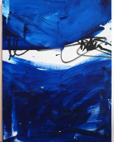 Georges Badin — Canvas-Mounted Card, 61 × 46 cm - août 2009