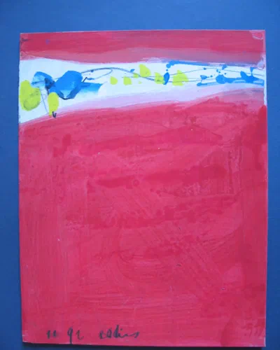 Georges Badin — Canvas-Mounted Card, 35 × 45 cm - novembre 1992