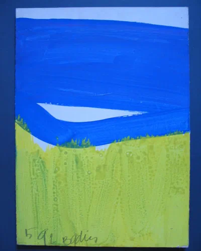 Georges Badin — Canvas-Mounted Card, 33 × 46 cm - mai 1992