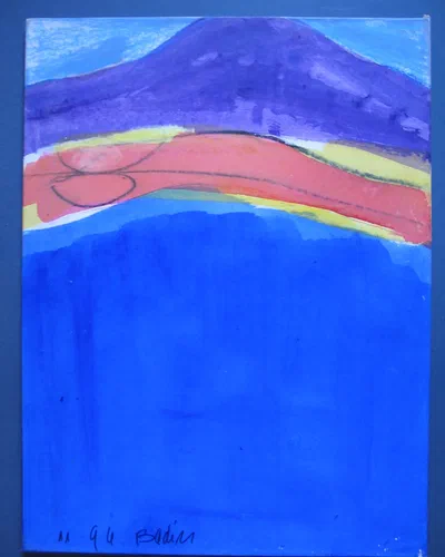 Georges Badin — Canvas-Mounted Card, 37 × 50 cm - novembre 1994