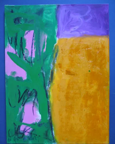 Georges Badin — Canvas-Mounted Card, 36 × 49 cm - octobre 1995