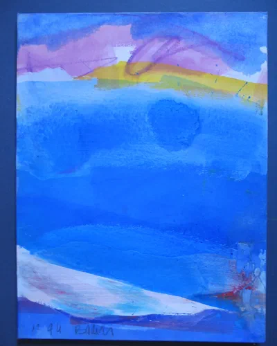 Georges Badin — Canvas-Mounted Card, 37 × 50 cm - décembre 1994