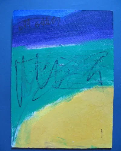 Georges Badin — Canvas-Mounted Card, 33 × 44 cm - juin 1999