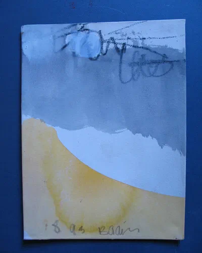Georges Badin — Canvas-Mounted Card, 19 × 25 cm - août 1993