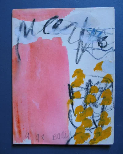 Georges Badin — Canvas-Mounted Card, 19 × 25 cm - août 1993