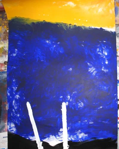 Georges Badin — Corridas, 122 × 82 cm