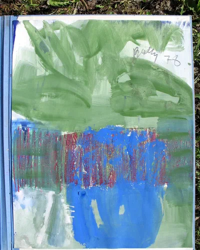 Georges Badin — Paintings on Paper, 51 × 65 cm - 1978