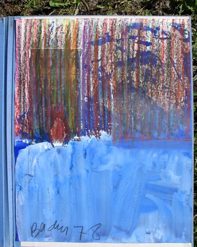 Georges Badin — Paintings on Paper, 51 × 65 cm - 1978