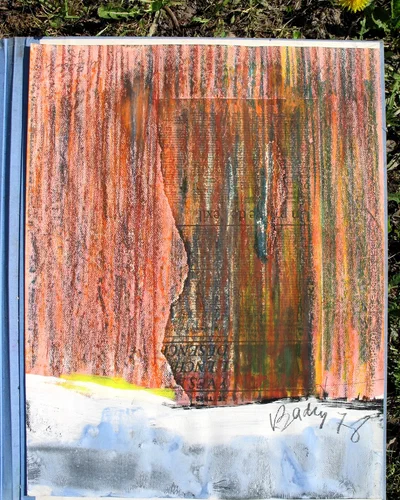 Georges Badin — Paintings on Paper, 51 × 65 cm - 1978