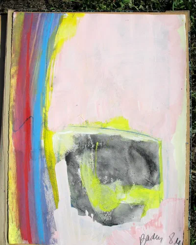 Georges Badin — Paintings on Paper, 57 × 77 cm - 1984
