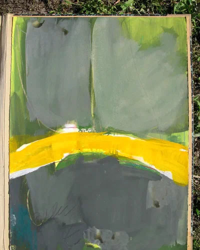 Georges Badin — Paintings on Paper, 57 × 77 cm - 1984