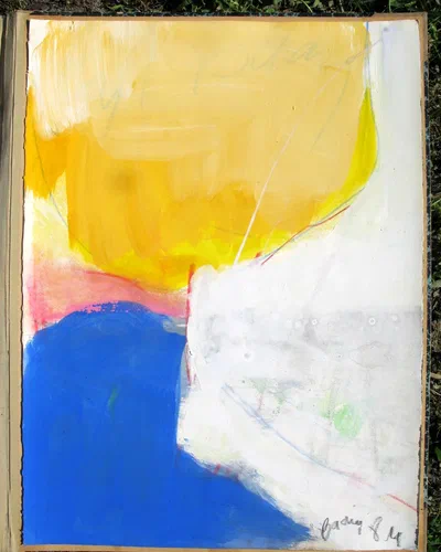 Georges Badin — Paintings on Paper, 57 × 77 cm - 1984