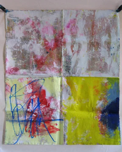 Georges Badin — Free Canvases — Large Formats, 140 × 117 cm - août 2002