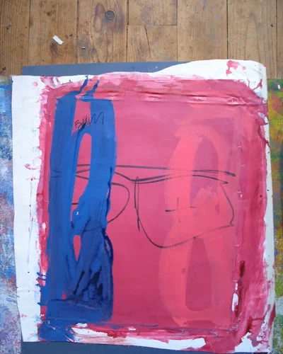 Georges Badin — Free Canvases — Large Formats, 125 × 139 cm - 2002
