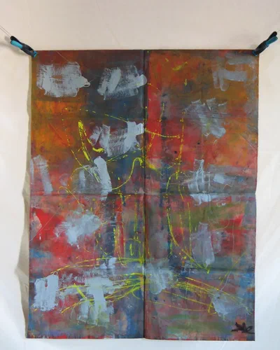 Georges Badin — Free Canvases — Large Formats, 66 × 149 cm - janvier 2008