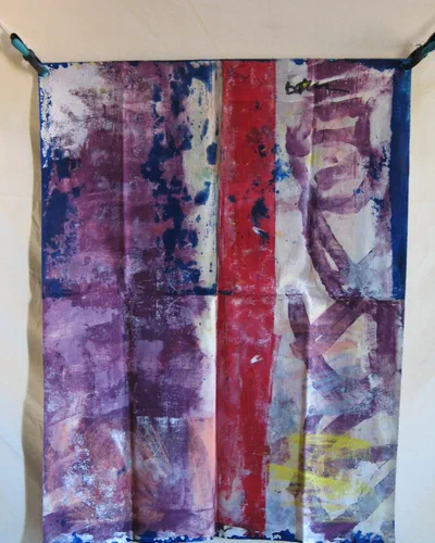 Georges Badin — Free Canvases — Large Formats, 89 × 138 cm - août 2001