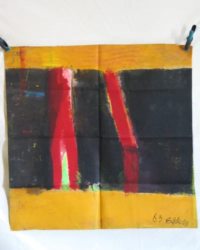 Georges Badin — Free Canvases — Large Formats, 101 × 98 cm - 1983