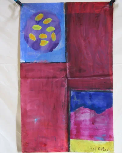 Georges Badin — Free Canvases — Large Formats, 89 × 145 cm - 1996