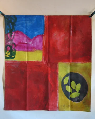 Georges Badin — Free Canvases — Large Formats, 125 × 138 cm - 1996