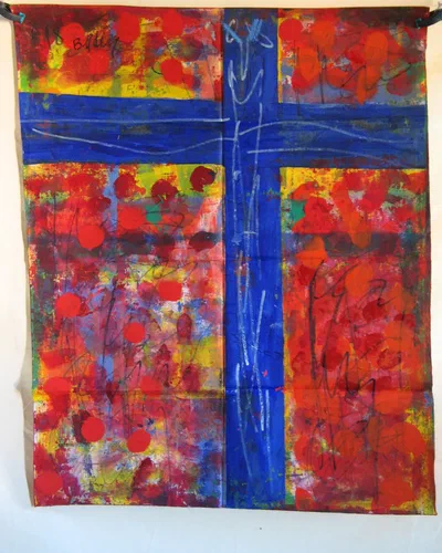 Georges Badin — Free Canvases — Large Formats, 115 × 145 cm - 1998