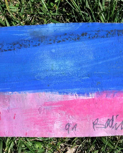 Georges Badin — Free Canvases — Small and Medium Formats, 22 × 15 cm - 1991