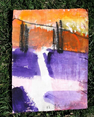 Georges Badin — Free Canvases — Small and Medium Formats, 28 × 39 cm - 1993