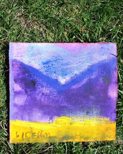 Georges Badin — Free Canvases — Small and Medium Formats, 28 × 26 cm - 1995