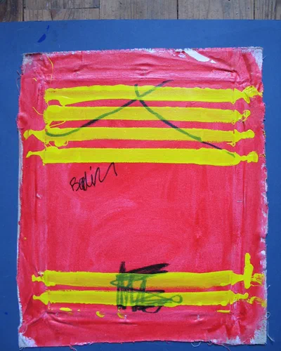 Georges Badin — Free Canvases — Small and Medium Formats, 33 × 41 cm - 2001