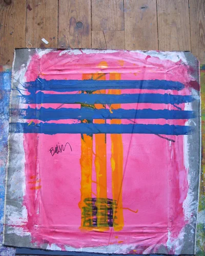 Georges Badin — Free Canvases — Small and Medium Formats, 50 × 61 cm - 2001