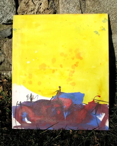 Georges Badin — Stretched Canvases, 40 × 40 cm - décembre 2010