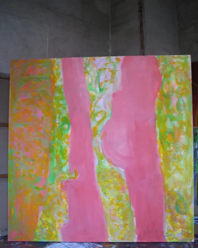Georges Badin — Stretched Canvases, 200 × 200 cm