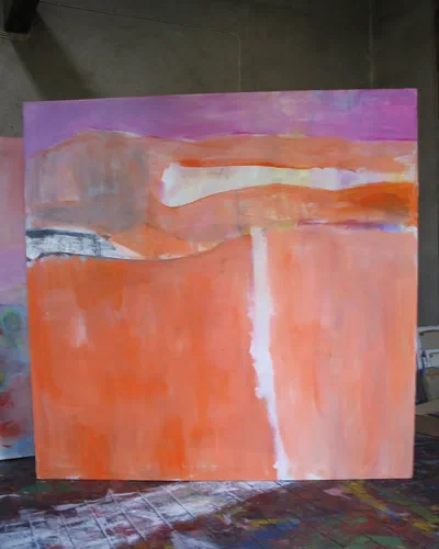 Georges Badin — Stretched Canvases, 200 × 200 cm